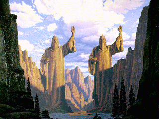 Argonath, kolumny królów